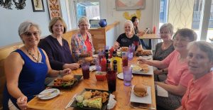 Lunch at the Blue Hen Cafe - Kathy Reichard-Ellavsky, Elaine Studnicki, Suzer Sachs, Marty Butler, Theresa Owen, Gail Palmer, Barbara Barry