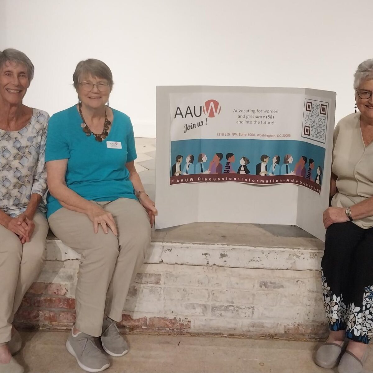 Gale Ulmer, Gail Palmer and Margie Richmond at St. Augustine Branch Film Festival